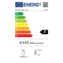 Regał chłodniczy Rimi 220 L - etykieta energetyczna klasy F