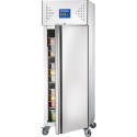 Szafa chłodnicza GN 2/1 600 l - uchylone drzwi z pojemnikami GN w środku