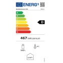 Barowa szafa chłodnicza 124L - etykieta energetyczna klasa D