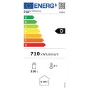 Szafa chłodnicza przeszklona 326 L - etykieta energetyczna klasa D