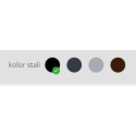 Kosz do segregacji Ajaks I 4x80 l - wybór koloru stali w palecie czterech kolorów