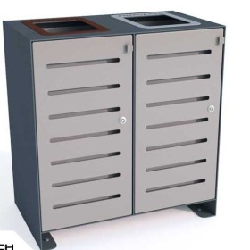 Kosze do segregacji 2-modułowe|Wyposażenie sklepów i instytucji  - Kreuj swój biznes z 4store.pl