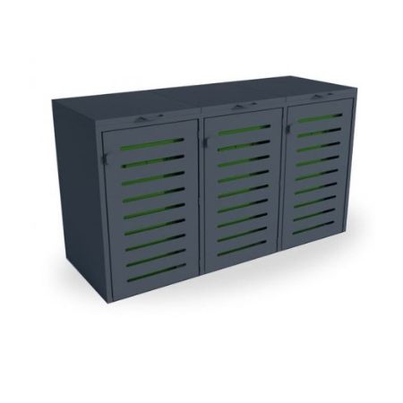 Zabudowa do pojemników na odpadki III 3x240 l kreuj swój biznes z Wyposażenie sklepów i instytucji  - Kreuj swój biznes z 4store.pl