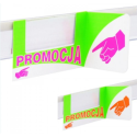 Stopery reklamowe, regałowe PROMOCJA z rączką białe