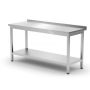 Stół roboczy przyścienny, z półką, stal nierdzewna, 1600 x 600 x 850 mm, skręcany kreuj swój biznes z Wyposażenie sklepów i instytucji  - Kreuj swój biznes z 4store.pl