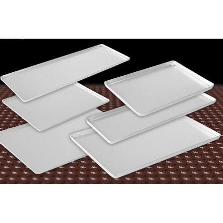 Taca cukiernicza, srebrna, 40x25cm, 4 ranty (1 lub 2 cm), aluminiowa, tłoczona, na ciasto do witryny cukierniczej Krajowy Tace n