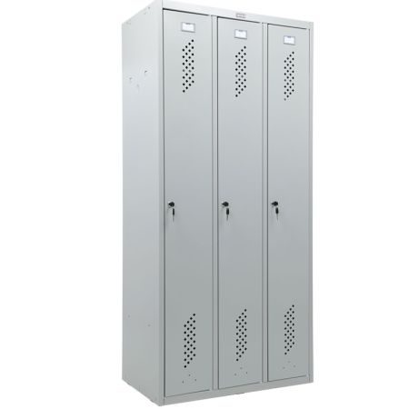 Szafa socjalna, trójdzielna, metalowa, ubraniowa, BHP LS 31 kreuj swój biznes z Wyposażenie sklepów i instytucji  - Kreuj swój biznes z 4store.pl