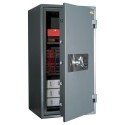Sejf Protector PLUS 1065 - otwarte drzwi, wnętrze z półkami i segregatorami