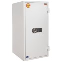 Sejf ognioodporny ASG 95 - widok z przodu i z boku, zamek elektroniczny