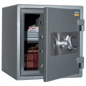 Sejf Gardian 46 - otwarte drzwi z zamkiem elektronicznym i półkami