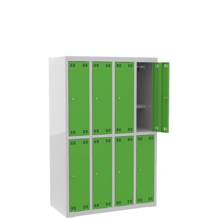 Szafka szkolna SLIM dla 8 uczniów (8D) z półką na książki wys.150 cm kreuj swój biznes z Wyposażenie sklepów i instytucji  - Kreuj swój biznes z 4store.pl