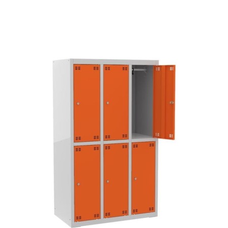 Szafka szkolna dla 6 uczniów (6D) szer.88,5 cm, wys.150 cm kreuj swój biznes z Wyposażenie sklepów i instytucji  - Kreuj swój biznes z 4store.pl