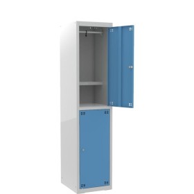 Szafka szkolna dla 2 uczniów (2D) z półką na książki szer.41,5 cm, wys.180 cm