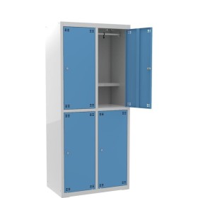 Szafka szkolna dla 4 uczniów (4D) z półką na książki szer.80 cm, wys.180 cm