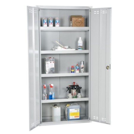 Szafa metalowa na chemikalia| szara kreuj swój biznes z Wyposażenie sklepów i instytucji  - Kreuj swój biznes z 4store.pl