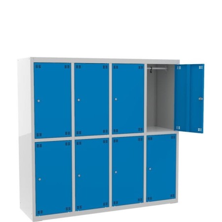 Szafka szkolna dla 8 uczniów (8D) szer.157 cm, wys.150 cm kreuj swój biznes z Wyposażenie sklepów i instytucji  - Kreuj swój biznes z 4store.pl