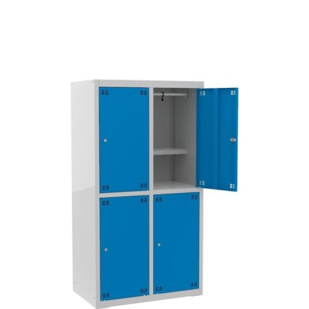 Szafka szkolna dla 4 uczniów (4D) z półką na książki szer.80 cm, wys.150 cm kreuj swój biznes z Wyposażenie sklepów i instytucji  - Kreuj swój biznes z 4store.pl