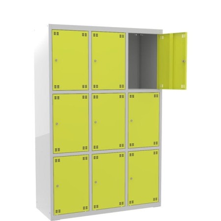 Szafka skrytkowa PROFI B9/3 szer.118,5 cm, wys. 180 cm kreuj swój biznes z Wyposażenie sklepów i instytucji  - Kreuj swój biznes z 4store.pl