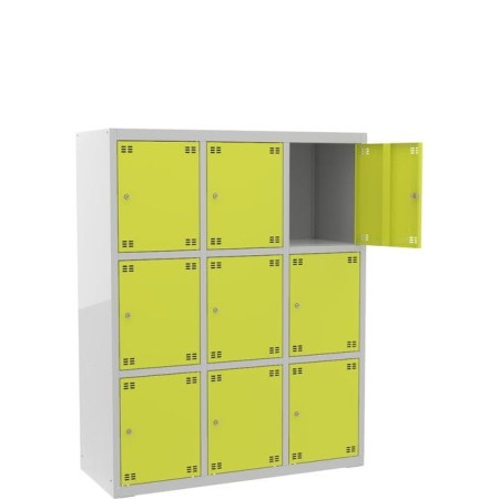 Szafka skrytkowa PROFI B9/3 szer.118,5 cm, wys. 150 cm kreuj swój biznes z Wyposażenie sklepów i instytucji  - Kreuj swój biznes z 4store.pl