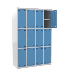 Szafka skrytkowa z półką PROFI B12/3 szer.117 cm, wys. 180 cm