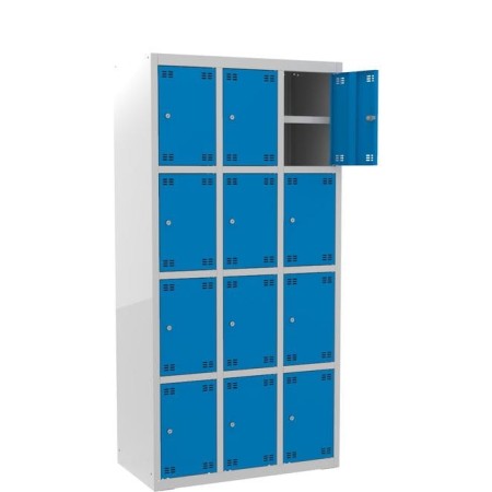 Szafka skrytkowa z półką PROFI B12/4 szer.88,5 cm, wys. 180 cm kreuj swój biznes z Wyposażenie sklepów i instytucji  - Kreuj swój biznes z 4store.pl