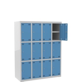 Szafka skrytkowa z półką PROFI B12/3 szer.117 cm, wys. 150 cm