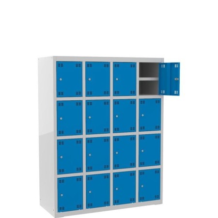 Szafka skrytkowa z półką PROFI B16/4 szer.117 cm, wys. 150 cm kreuj swój biznes z Wyposażenie sklepów i instytucji  - Kreuj swój biznes z 4store.pl