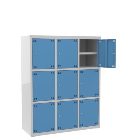 Szafka skrytkowa z półką PROFI B9/3 szer.118,5 cm, wys. 150 cm kreuj swój biznes z Wyposażenie sklepów i instytucji  - Kreuj swój biznes z 4store.pl