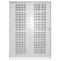 Szafa PROFI-SP150w 2+1 - widok z przodu, perforowane drzwi przesuwne