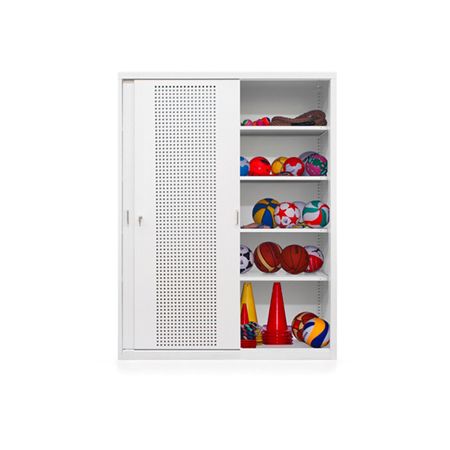 Szafa sportowa z drzwiami przesuwnymi PROFI-SP150w 5+1 kreuj swój biznes z Wyposażenie sklepów i instytucji  - Kreuj swój biznes z 4store.pl