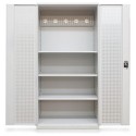 Szafa PROFI-SP100w 3 - otwarta szafa z półkami i perforowanymi drzwiami