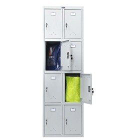Podwójna szafa socjalna, metalowa, ubraniowa, BHP LS 24