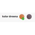 Leżak Koliber I - wybór koloru drewna, dwie próbki