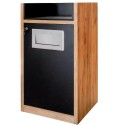 Kosz na śmieci ze stojakiem na tace Mega-M H-120 cm L-62 cm G-58 cm