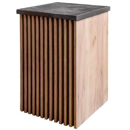 Szafka z lamelami Mega-M H-86 cm L-51 cm G-55 cm dąb kraft kreuj swój biznes z Wyposażenie sklepów i instytucji  - Kreuj swój biznes z 4store.pl