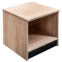 Szafka na koszyki Mega-M 50x50x50 dąb sonoma - widok z przodu i boku
