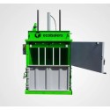 Belownica pionowa Ecobalers VB150 - widok z przodu z otwartymi drzwiami