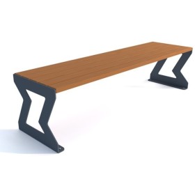 Ławka miejsko - ogrodowa Febe II, bez oparcia