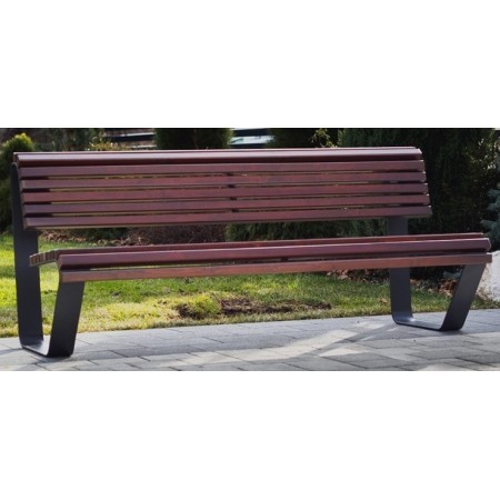 Ławka miejska Rosa kreuj swój biznes z Wyposażenie sklepów i instytucji  - Kreuj swój biznes z 4store.pl