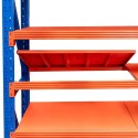 Regał magazynowy Mega-M FORTIS LIGHT 200x200x60 cm - belki nośne i panele półek