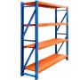 Regał metalowy magazynowy 4-półkowy Mega-M FORTIS LIGHT H-200cm L-200 cm G-60 cm moduł bazowy kreuj swój biznes z Wyposażenie sklepów i instytucji  - Kreuj swój biznes z 4store.pl