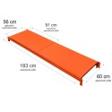 Półka do regału Mega-M FORTIS LIGHT 185x60 cm - rysunek techniczny z wymiarami