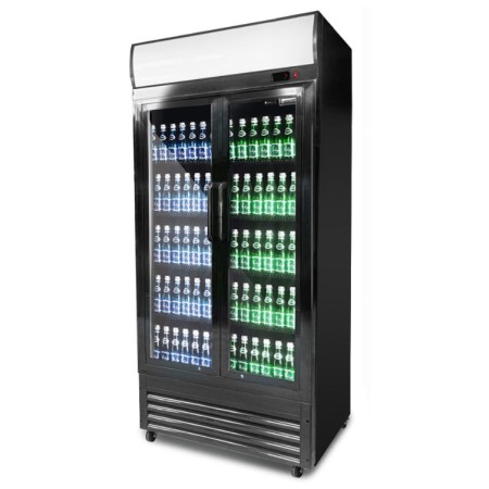 Szafa chłodnicza przeszklona RQ800H, 2-drzwiowa, drzwi skrzydłowe, 630 l, 925x695x2010 mm kreuj swój biznes z Wyposażenie sklepów i instytucji  - Kreuj swój biznes z 4store.pl