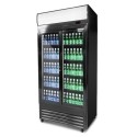 Szafa chłodnicza przeszklona RQ800SL, 2-drzwiowa, drzwi przesuwne, 630 l, 925x695x2010 mm