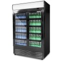 Szafa chłodnicza przeszklona RQ1300SL, 2-drzwiowa, drzwi przesuwne, 880 l, 1295x695x1990 mm