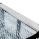 Witryna grzewcza ELSA MINI S90 Inox - szklana szyba i druciana półka od góry