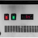 Witryna grzewcza ELSA MINI S90 Inox - panel sterowania z włącznikami i wyświetlaczem temperatury