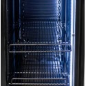Witryna chłodnicza DIEGO S40 Exclusive black - wnętrze z półkami rusztowymi i oświetleniem LED