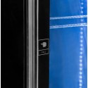 Witryna chłodnicza DIEGO S40 black - uchwyt drzwi z napisem PULL i oświetlenie LED