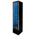 Witryna chłodnicza 1-drzwiowa 150L Mega-M DIEGO S40 Exclusive black oświetlenie LED